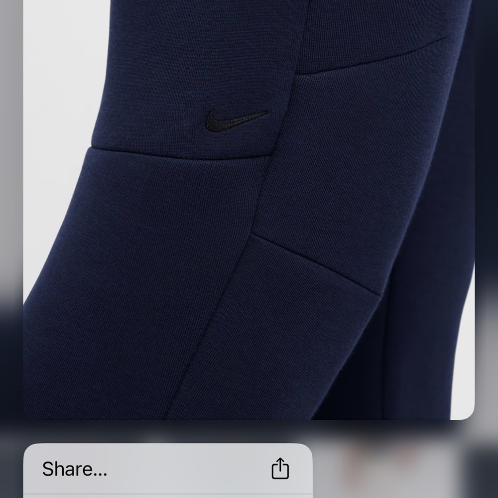 NIKE FLEECE JOGGERS SLIM FIT BLUE - XXL - Picture 5 of 10